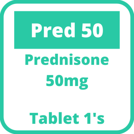Image of PRED 50 PREDNISONE 50MG TABLET 1'S