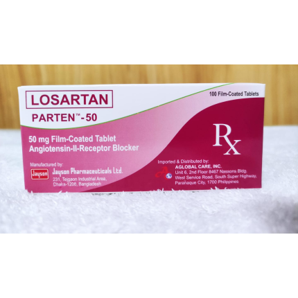 Image of PARTEN-50 LOSARTAN POTASSIUM 50MG FILM-COATED TABLET 100'S