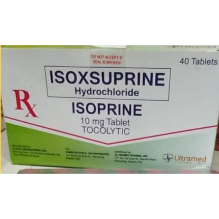 ISOPRINE Isoxsuprine Hydrochloride 10mg Tablet 40's price in the ...
