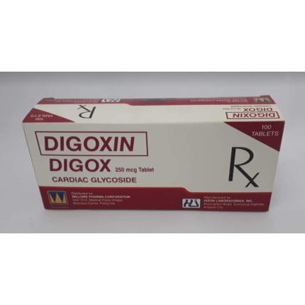 Image of DIGOX DIGOXIN 250MCG TABLET 100'S