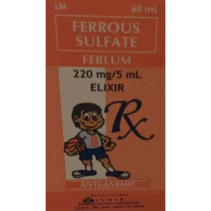 Image of FERLUM FERROUS SULFATE 220MG / 5ML ELIXIR 60ML