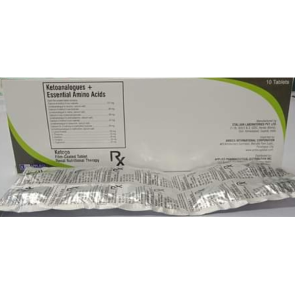 KETOGO Ketoanalogues / Essential Amino Acids Film-Coated Tablet 10's ...