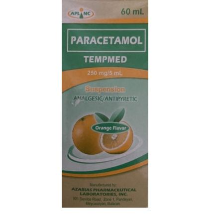 TEMPMED Paracetamol 250mg / 5mL Suspension 60mL price in the ...