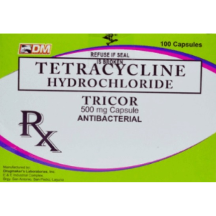 Image of TRICOR TETRACYCLINE HYDROCHLORIDE 500MG CAPSULE 100'S