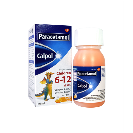 Image of CALPOL PARACETAMOL 250MG / 5ML SUSPENSION 60ML ORANGE