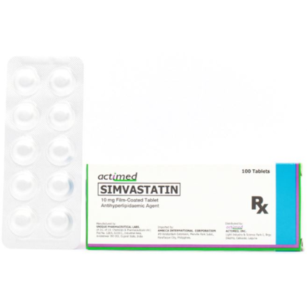 Image of ACTIMED SIMVASTATIN 10MG FILM-COATED TABLET 1'S