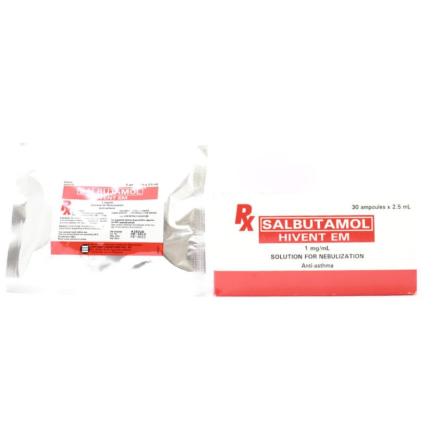 Image of HIVENT EM SALBUTAMOL 1MG / ML - 1 NEBULE 2.5ML