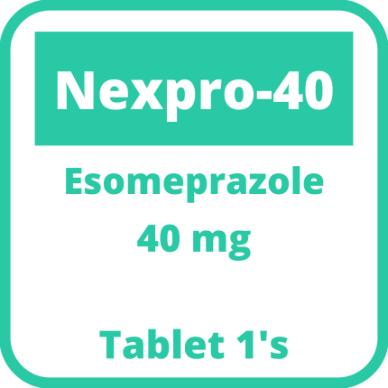 Image of NEXPRO-40 ESOMEPRAZOLE MAGNESIUM 40MG ENTERIC-COATED TABLET 1'S