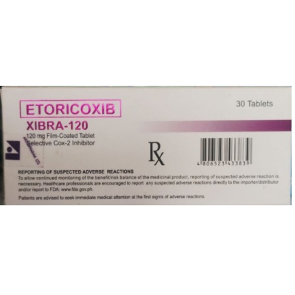 Image of XIBORA-120 ETORICOXIB 120MG FILM-COATED TABLET 50'S