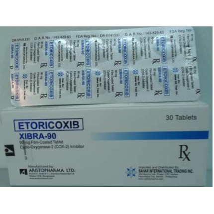 Image of XIBORA-90 ETORICOXIB 90MG FILM-COATED TABLET 50'S