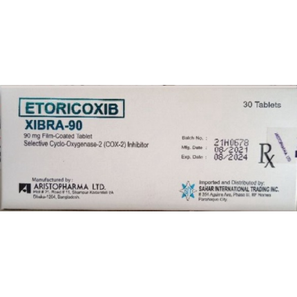 Image of XIBRA-90 ETORICOXIB 90MG FILM-COATED TABLET 30'S