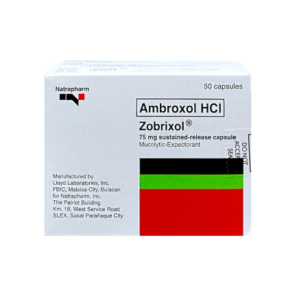 Image of ZOBRIXOL AMBROXOL HYDROCHLORIDE 75MG SUSTAINED RELEASE CAPSULE 1'S