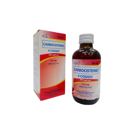 Image of 4COUGH CARBOCISTEINE 250MG / 5ML SYRUP 60ML