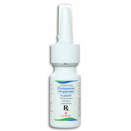 Image of FLUSORT FLUTICASONE PROPIONATE 50MCG / ACTUATION NASAL SPRAY 120ACTUATIONS