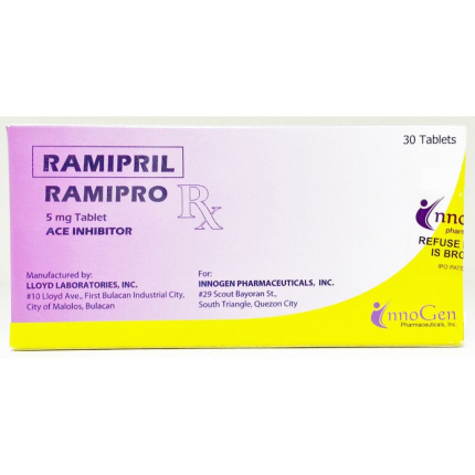Image of RAMIPRO RAMIPRIL 5MG TABLET 1'S