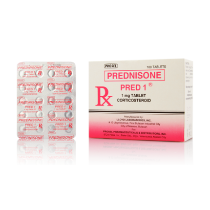 PRED 1 Prednisone 1mg Tablet 1's price in the Philippines | MedsGo Pharmacy
