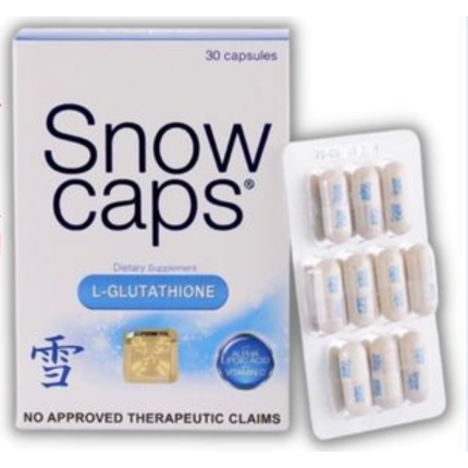 Image of SNOW CAPS L-GLUTATHIONE / SODIUM ASCORBATE / ALPHA LIPOIC ACID CAPSULE 1'S