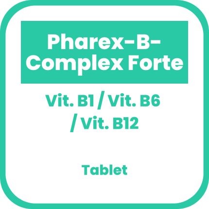 Image of PHAREX B-COMPLEX FORTE VITAMIN B COMPLEX 100MG / 100MG / 250MCG TABLET 1'S