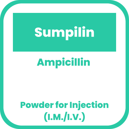 SUMPILIN Ampicillin 500mg Powder for IM/IV Injection 10's price in the ...