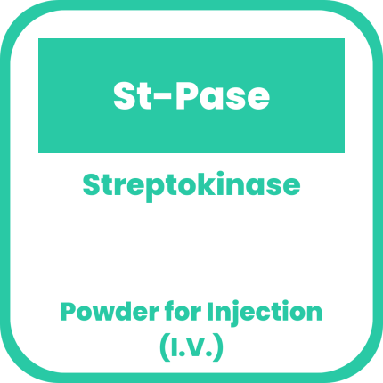ST-PASE Streptokinase 1500IU / Vial Powder for IV Injection 1's price ...