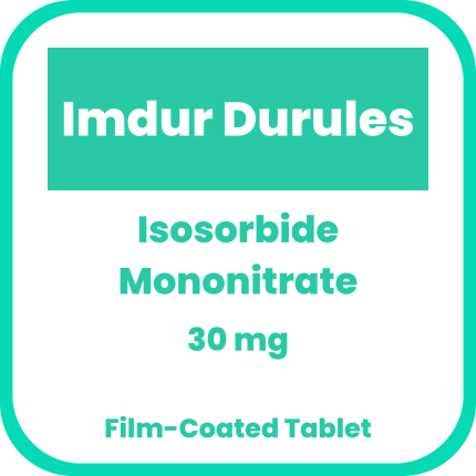 Image of IMDUR DURULES ISOSORBIDE MONONITRATE 30MG FILM-COATED TABLET 1'S