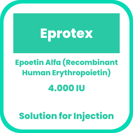 Image of EPROTEX EPOETIN ALFA 4,000IU SOLUTION FOR INJECTION 0.5ML 1'S