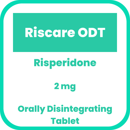 Image of RISPERIDONE RISCARE ODT 2MG ORALLY DISINTEGRATING TABLET 1'S