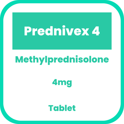 PREDNIVEX 4 Methylprednisolone 4mg Tablet 1's price in the Philippines ...