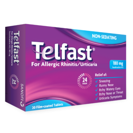 Image of TELFAST FEXOFENADINE HYDROCHLORIDE 180MG TABLET 1'S