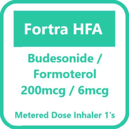 FORTRA Budesonide / Formoterol Fumarate Dihydrate 200mcg / 6mcg per ...