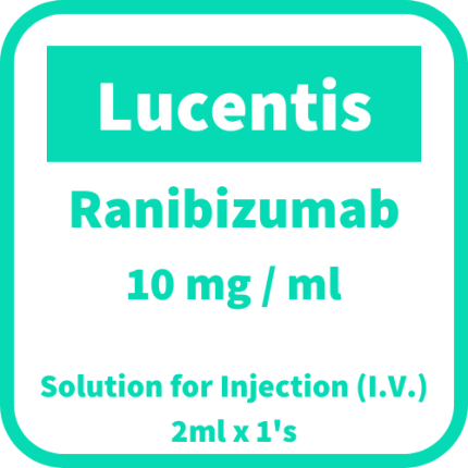 LUCENTIS Ranibizumab 10mg / mL Solution for Intravitreal Injection 2mL ...
