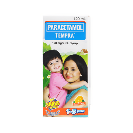 Image of TEMPRA PARACETAMOL 120MG / 5ML SYRUP 120ML ORANGE