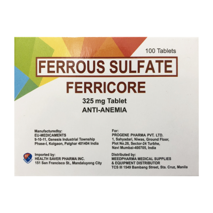 Image of FERRICORE FERROUS SULFATE 325MG TABLET 100'S