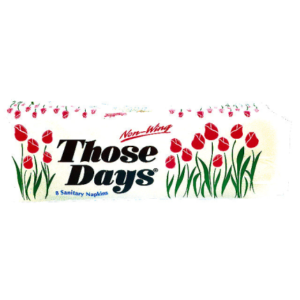 Image of THOSEDAYS REGULAR SANITARY NAPKINS NON-WING 8'S