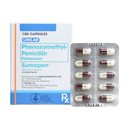 Image of SUMAPEN PHENOXYMETHYLPENICILLIN POTASSIUM 250MG CAPSULE 100'S