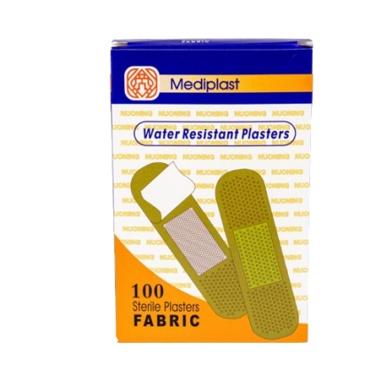 Image of MEDIPLAST BAND-AID WATER RESISTANT PLASTERS FABRIC 10'S