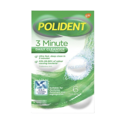 Image of POLIDENT DENTURES DAILY CLEANSER TABLETS 1'S