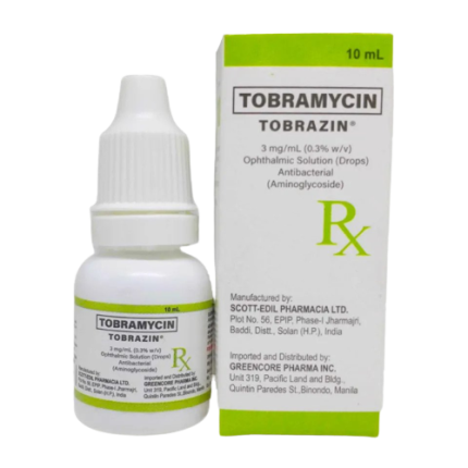 Image of TOBRAZIN TOBRAMYCIN 0.3% EYE DROPS 10ML