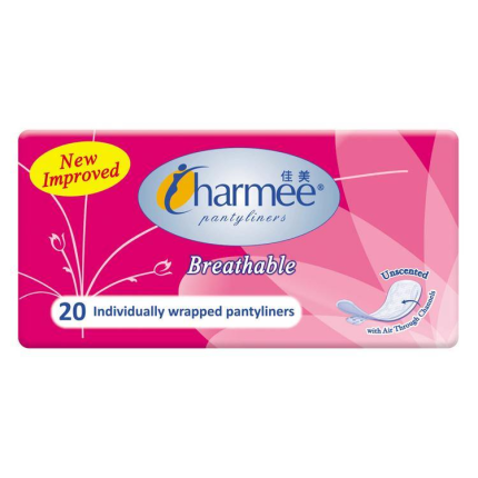 Image of CHARMEE BREATHABLE PANTYLINERS UNSCENTED 20'S