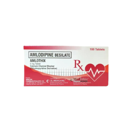 Image of AMLOTHIX AMLODIPINE 5MG - 1 BOX X 100 TABS