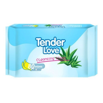 Image of TENDER LOVE CLEANSING WIPES 80'S ALOE VERA