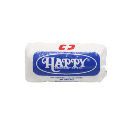 Image of HAPPY ABSORBENT COTTON 40G