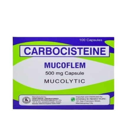 Image of MUCOFLEM CARBOCISTEINE 500MG - 1 BOX X 100 CAPS