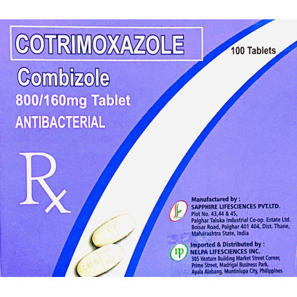 COMBIZOLE Cotrimoxazole 800mg / 160mg Tablet 100's price in the ...