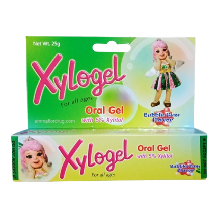 Image of XYLOGEL ORAL GEL BUBBLE GUM FLAVOR 25G 1'S
