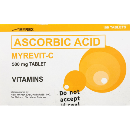 Image of MYREVIT-C ASCORBIC ACID 500MG - 10 TABS