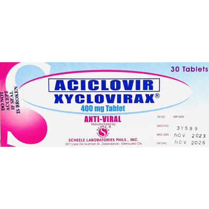 Image of XYCLOVIRAX ACICLOVIR 400MG - 1 TABLET
