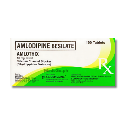 Image of AMLOTHIX AMLODIPINE 10MG - 1 BOX X 100 TABS