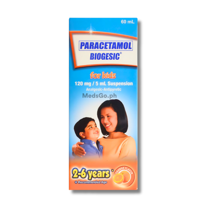Image of BIOGESIC PARACETAMOL 120MG / 5ML SUSPENSION 60ML ORANGE