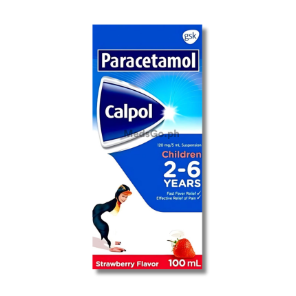 Image of CALPOL PARACETAMOL 120MG / 5ML SUSPENSION 100ML STRAWBERRY